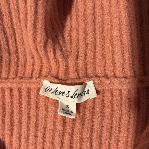 For Love and Lemons pink sweater - Picture 3 of 3